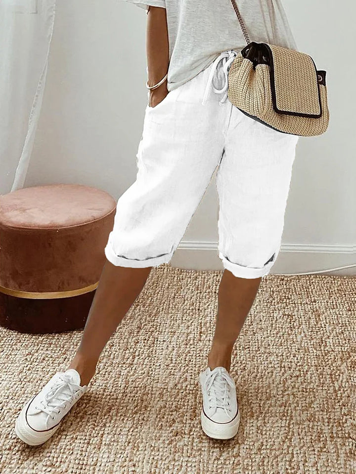 Women's Cotton Capri Trousers