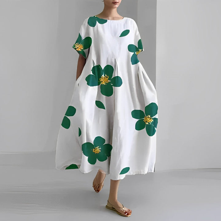 Relaxed printed dress for women