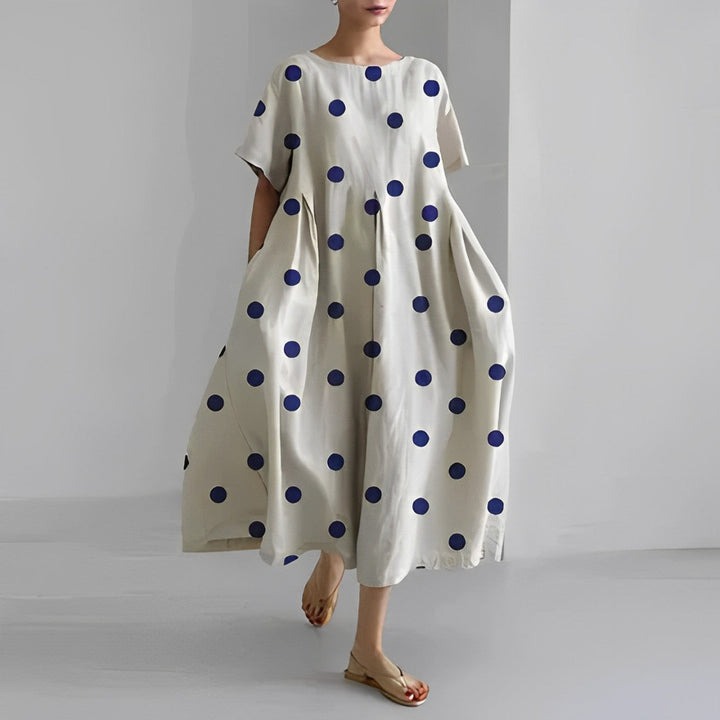 Relaxed printed dress for women