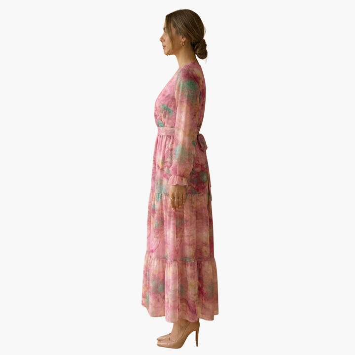 Women's Long Sleeve Summer Midi Dress