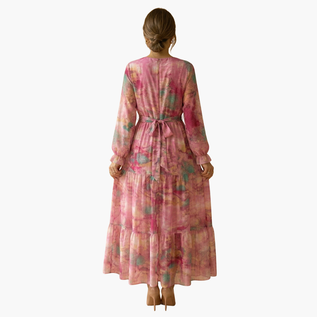 Women's Long Sleeve Summer Midi Dress