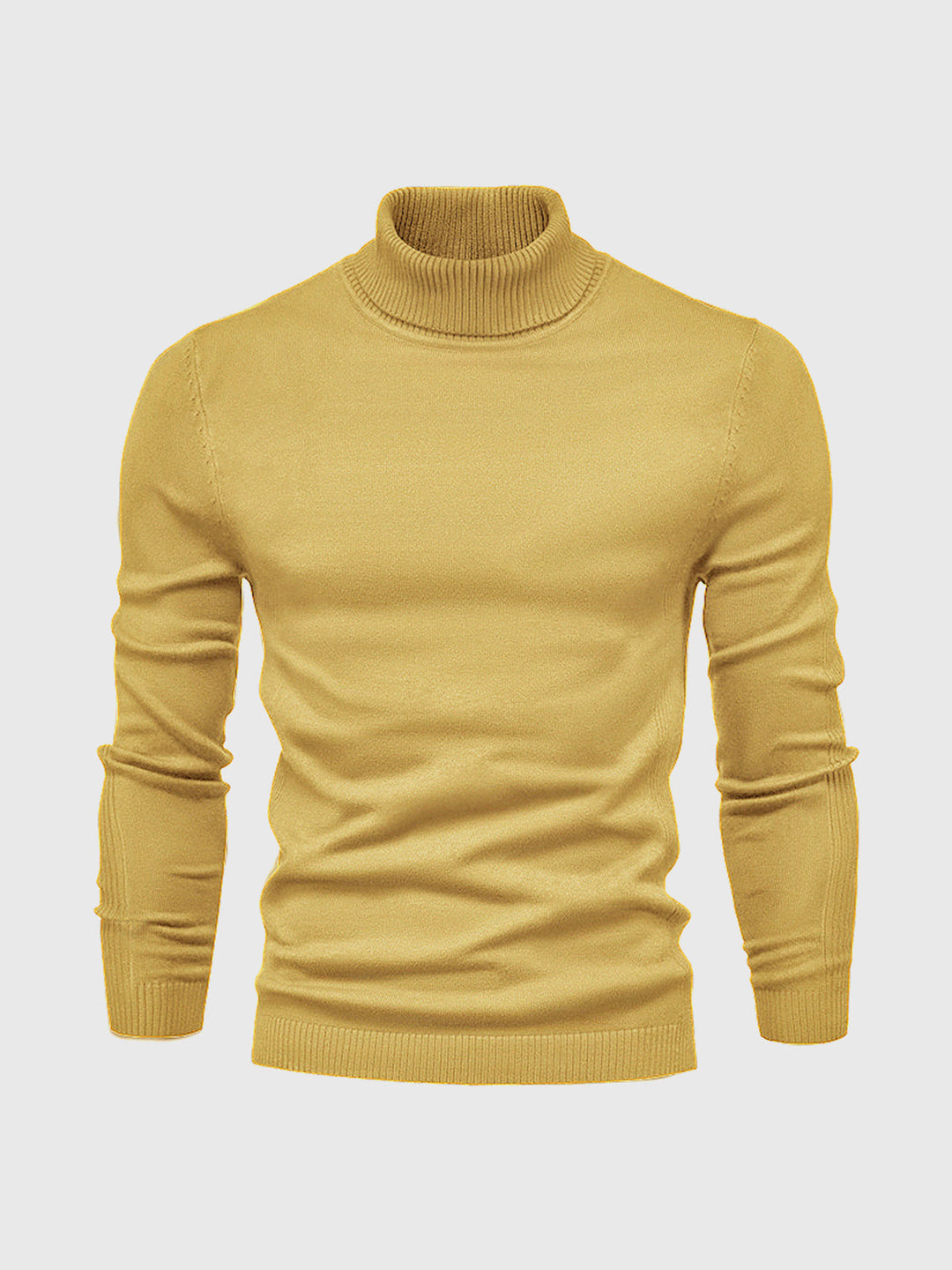 Washable turtleneck sweater for men