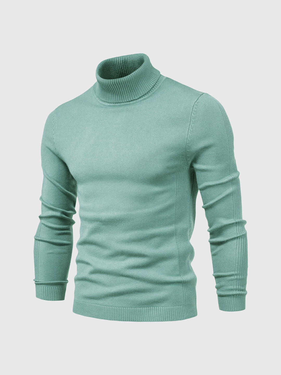 Washable turtleneck sweater for men