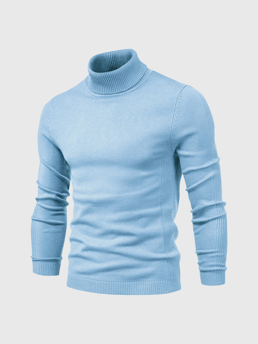 Washable turtleneck sweater for men