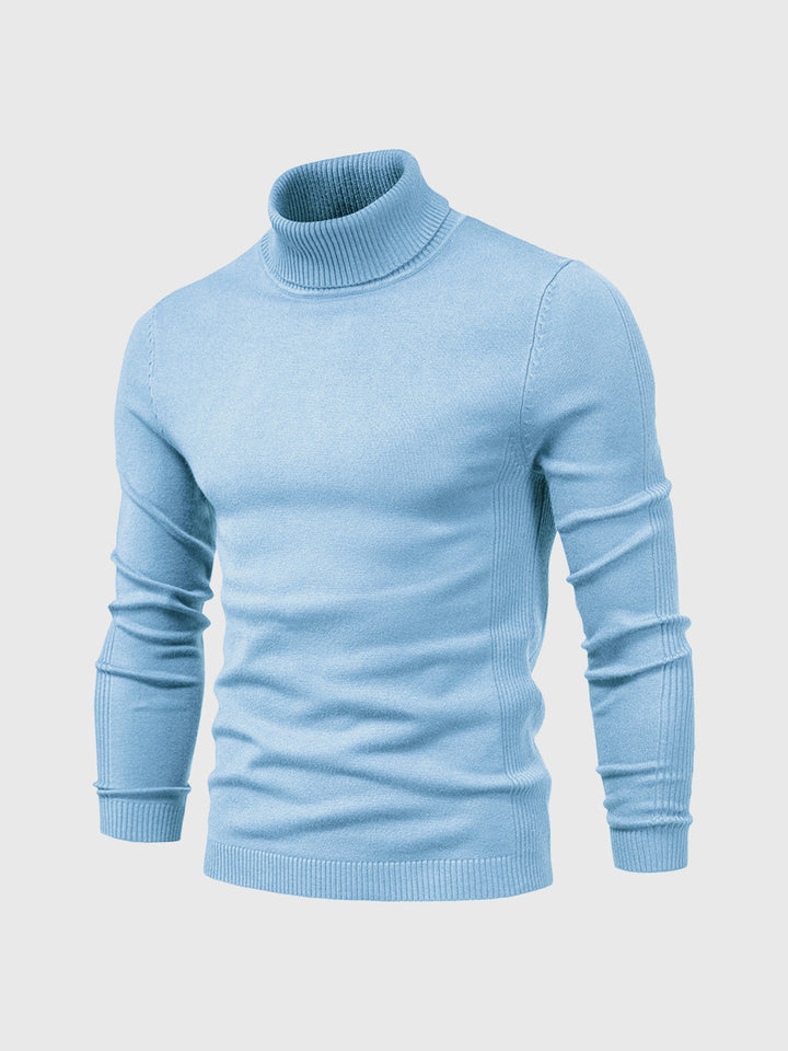 Washable turtleneck sweater for men