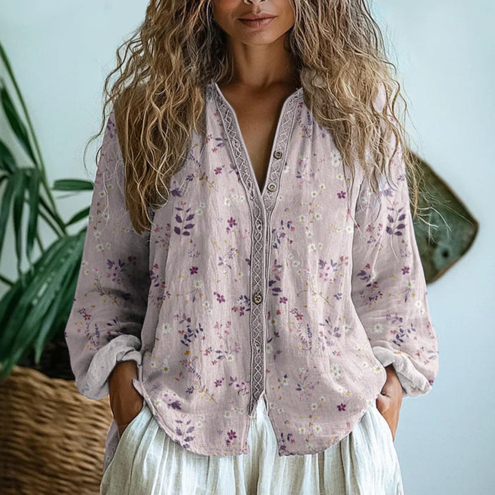 Women's Relaxed Floral Blouse