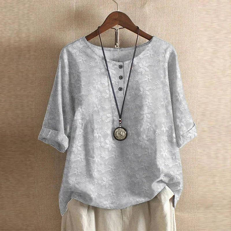 Women's Retro Floral Blouse