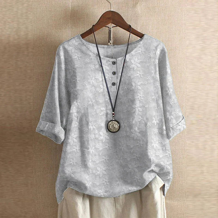Women's Retro Floral Blouse