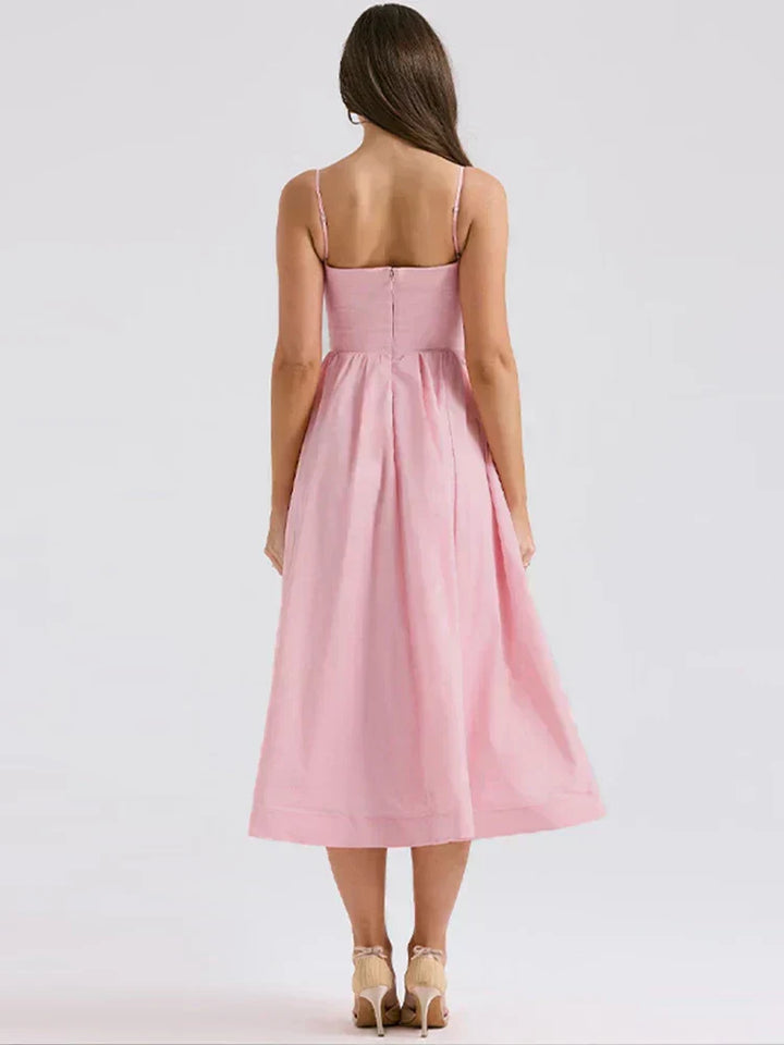 Women's Wedding Guest Scoop Neck Dress