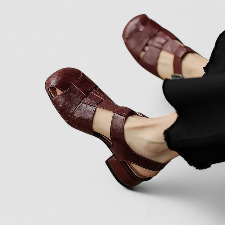 Women's Orthopedic Mary Jane Shoes Block Heel Ankle Strap