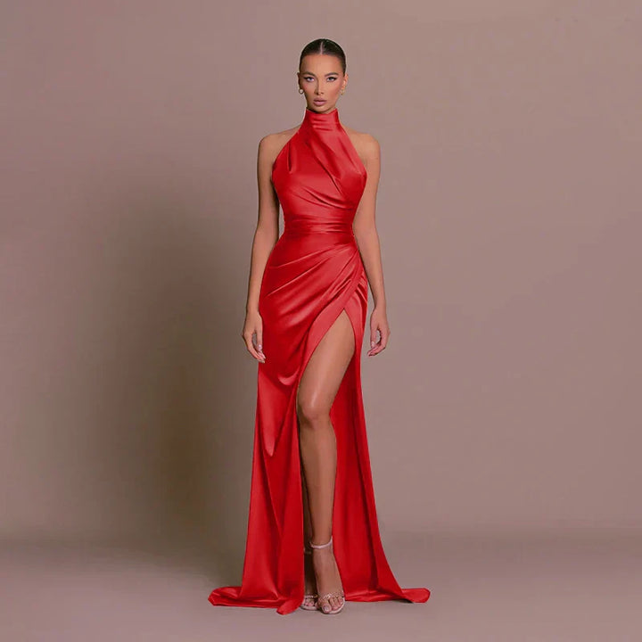 Women's Wedding Guest Slit Gown