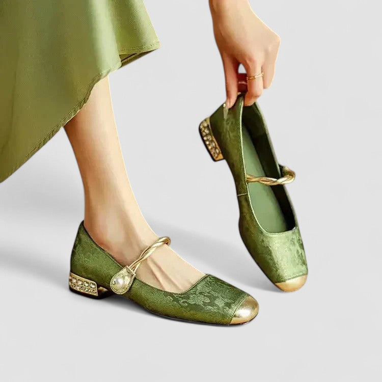 Women's Block Heel Mary Jane Shoes