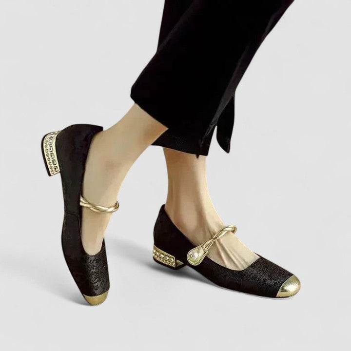 Women's Block Heel Mary Jane Shoes