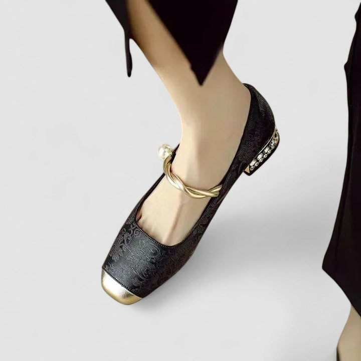 Women's Block Heel Mary Jane Shoes