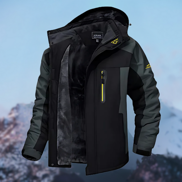 Water-repellent winter jacket for men