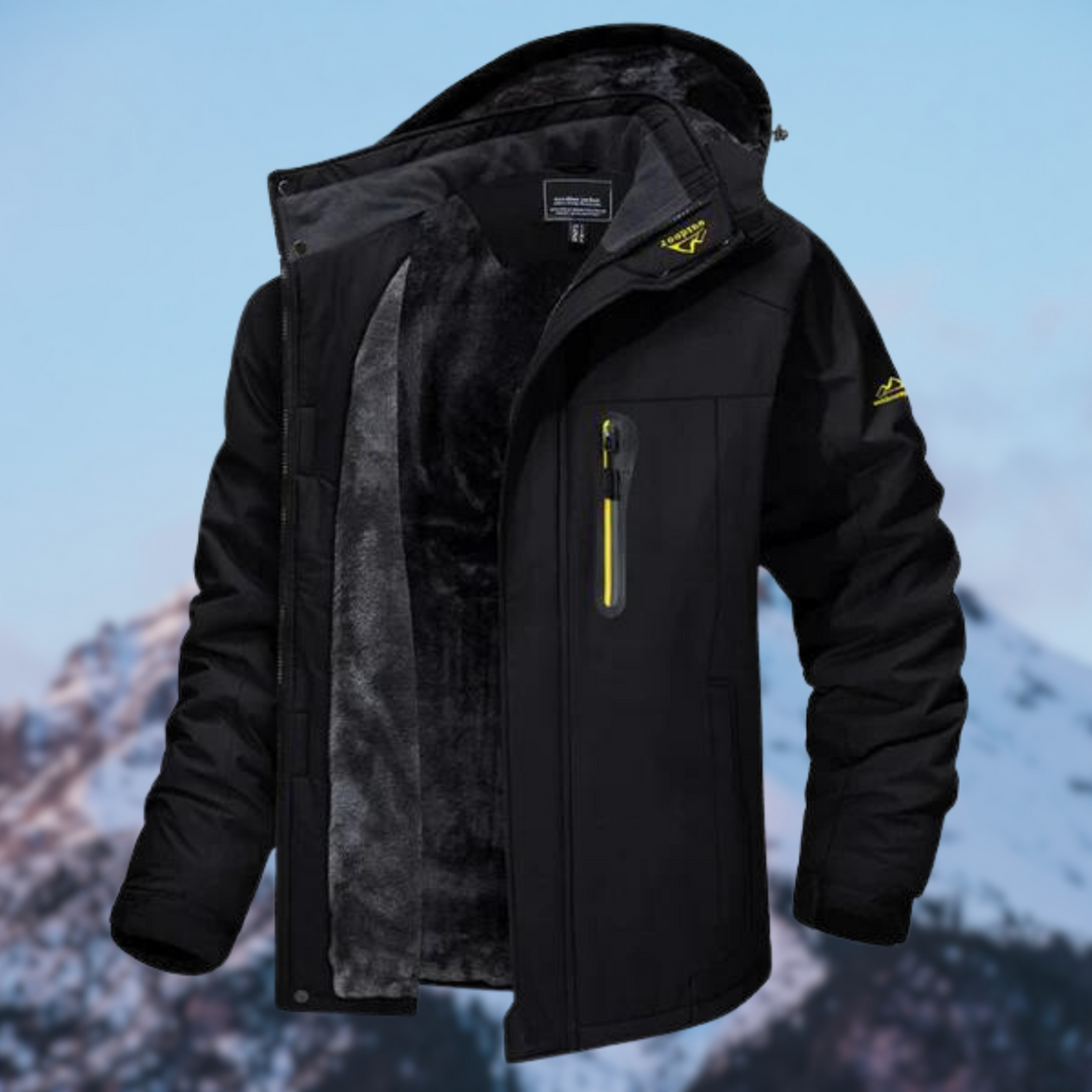 Water-repellent winter jacket for men