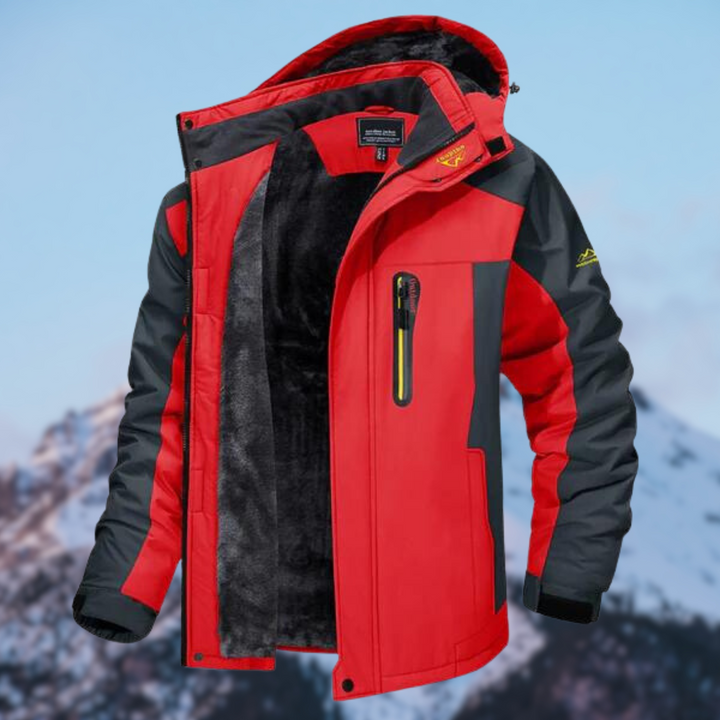 Water-repellent winter jacket for men