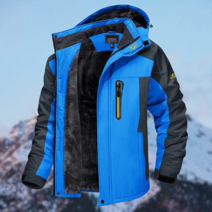 Water-repellent winter jacket for men