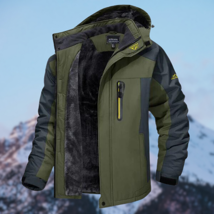 Water-repellent winter jacket for men