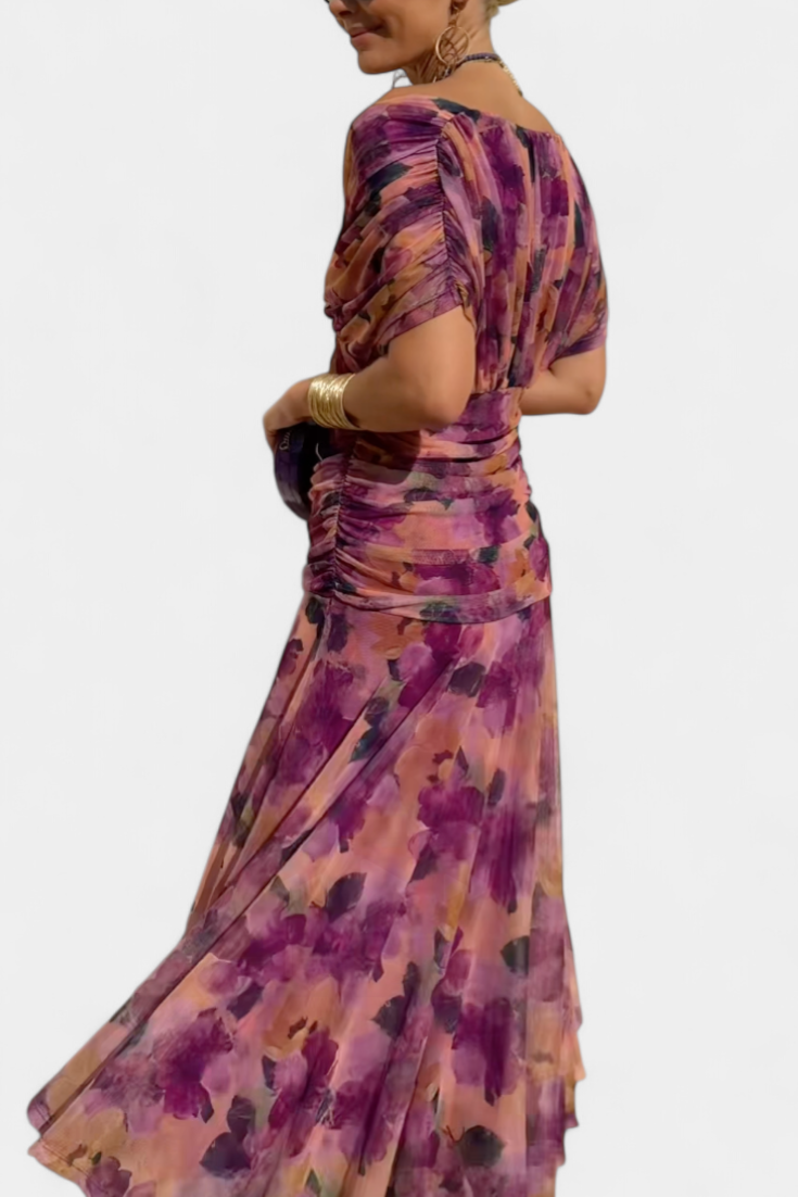 Women's Fantasy Floral Maxi Dress