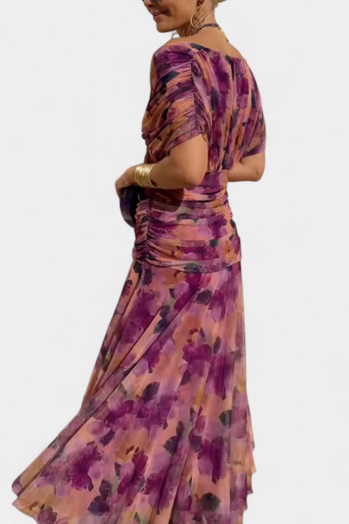 Women's Fantasy Floral Maxi Dress