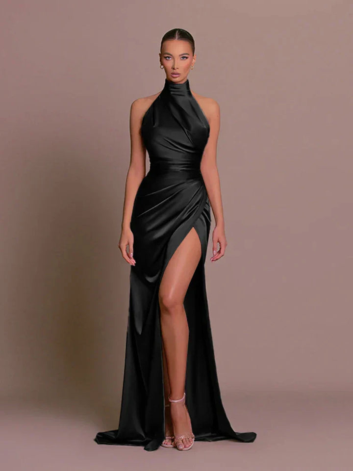 Women's Wedding Guest Slit Gown