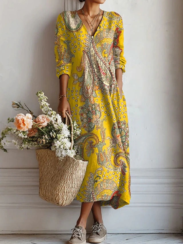 Women's Relaxed Day Dress with Pockets