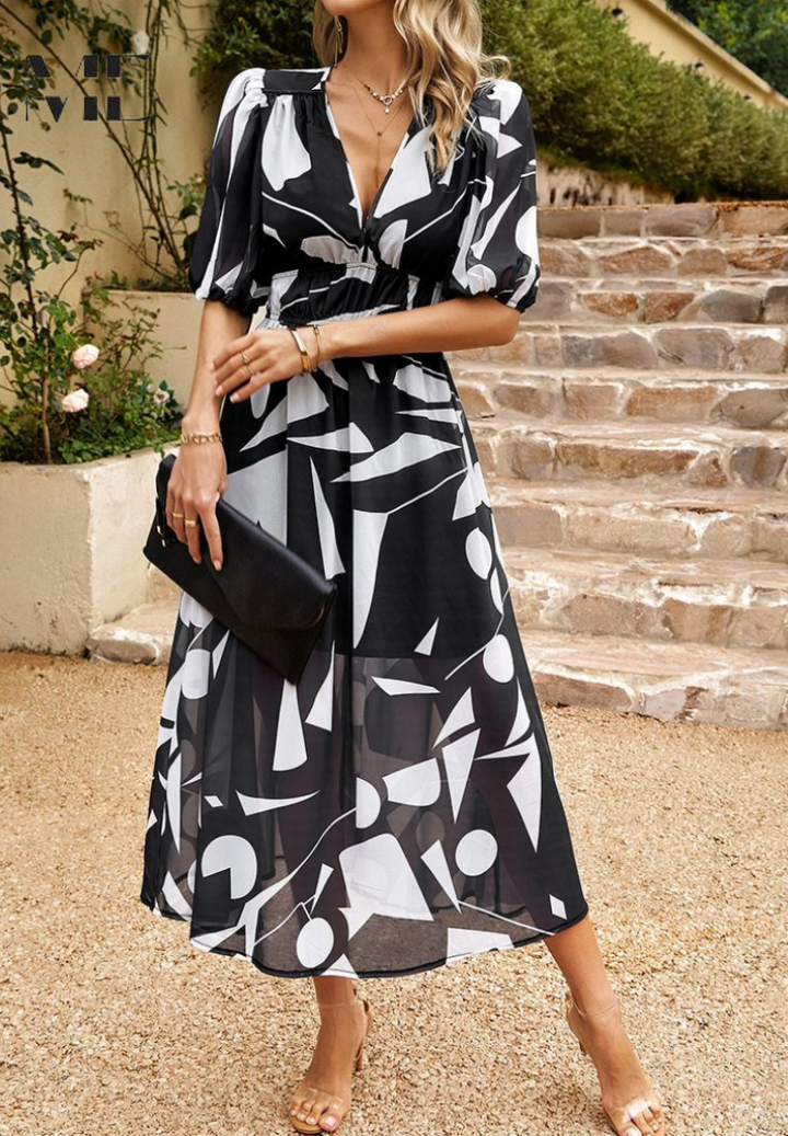 Women's Botanical Midi Dress