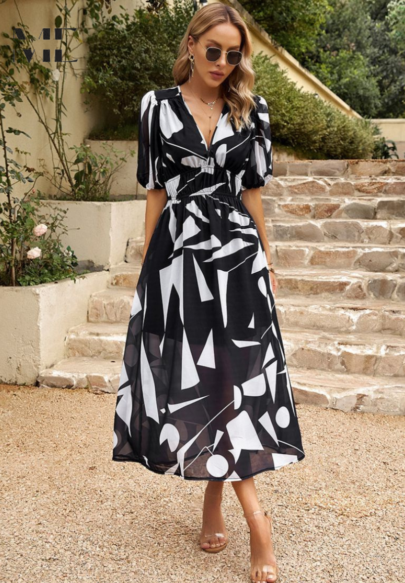 Women's Botanical Midi Dress