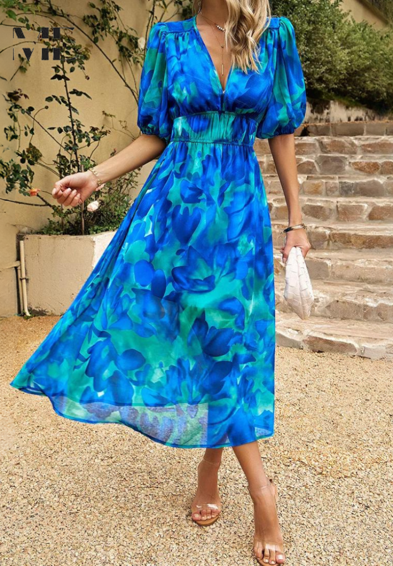 Women's Botanical Midi Dress