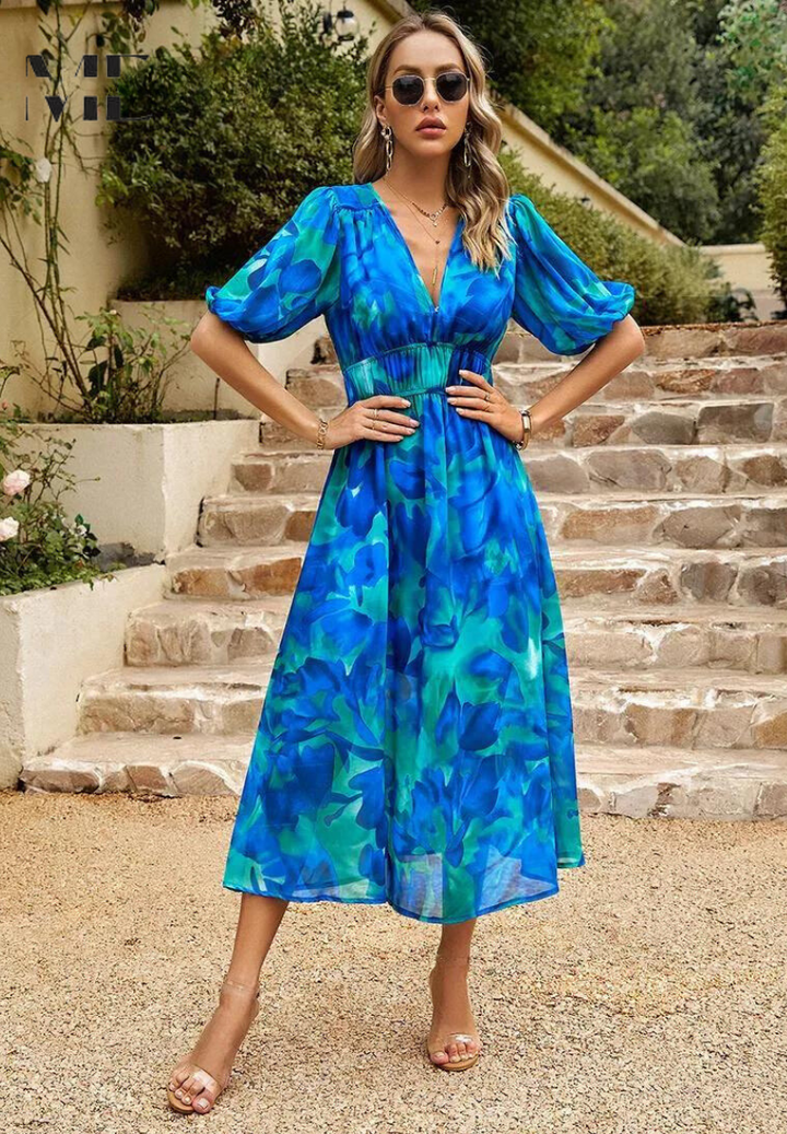 Women's Botanical Midi Dress