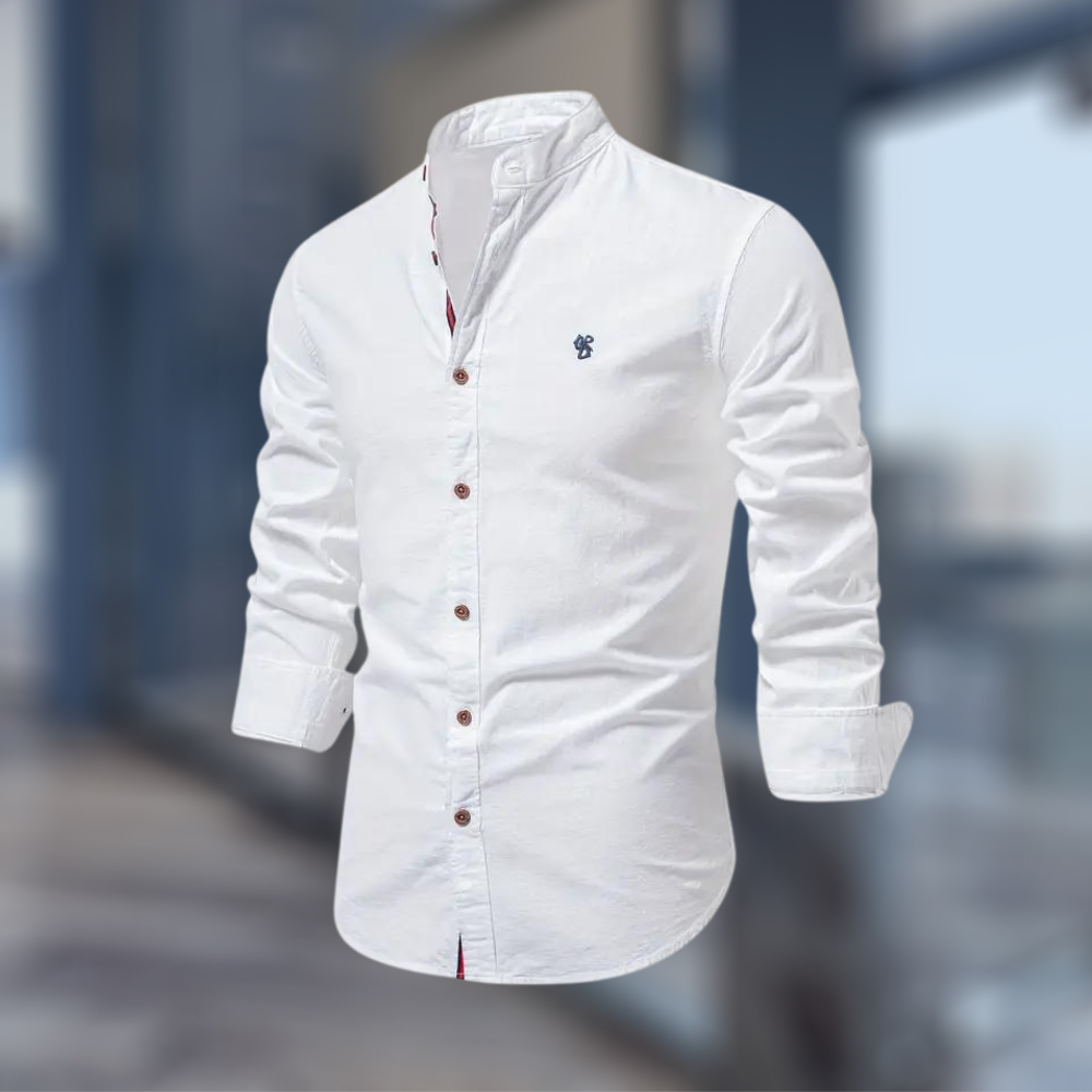 Stylish long-sleeve polo shirt for men