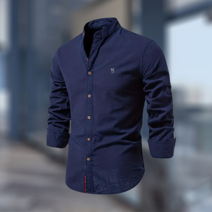 Stylish long-sleeve polo shirt for men