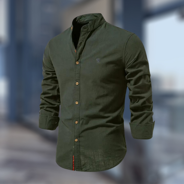 Stylish long-sleeve polo shirt for men