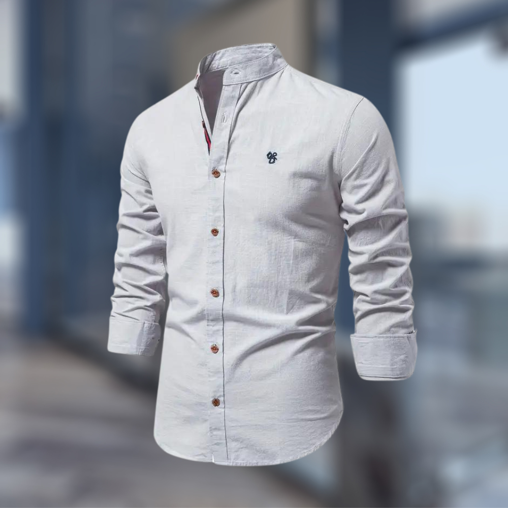 Stylish long-sleeve polo shirt for men