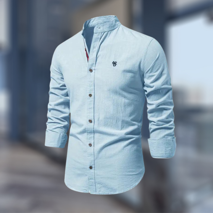 Stylish long-sleeve polo shirt for men