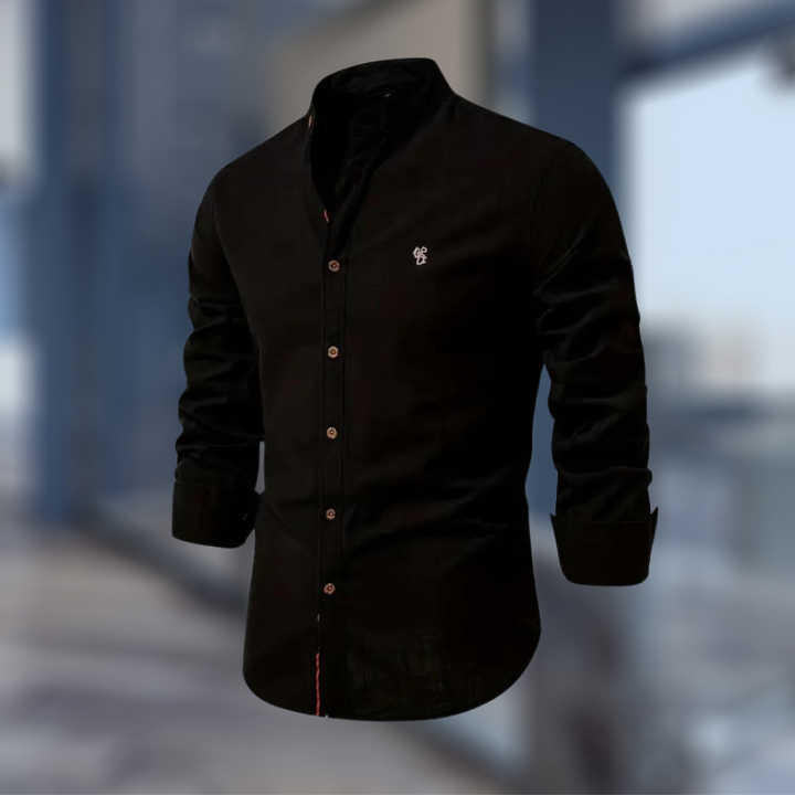 Stylish long-sleeve polo shirt for men