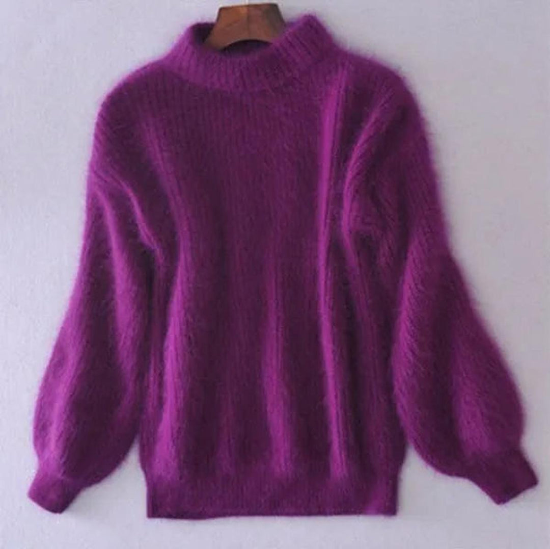 Women's High Neck Knit Jumper