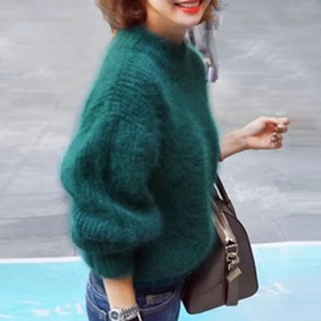 Women's High Neck Knit Jumper