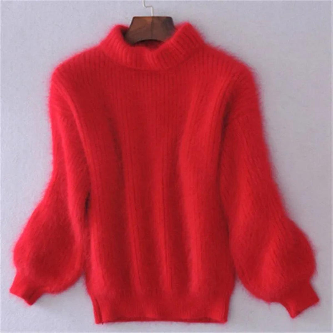 Women's High Neck Knit Jumper
