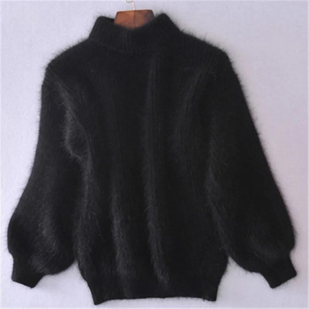 Women's High Neck Knit Jumper