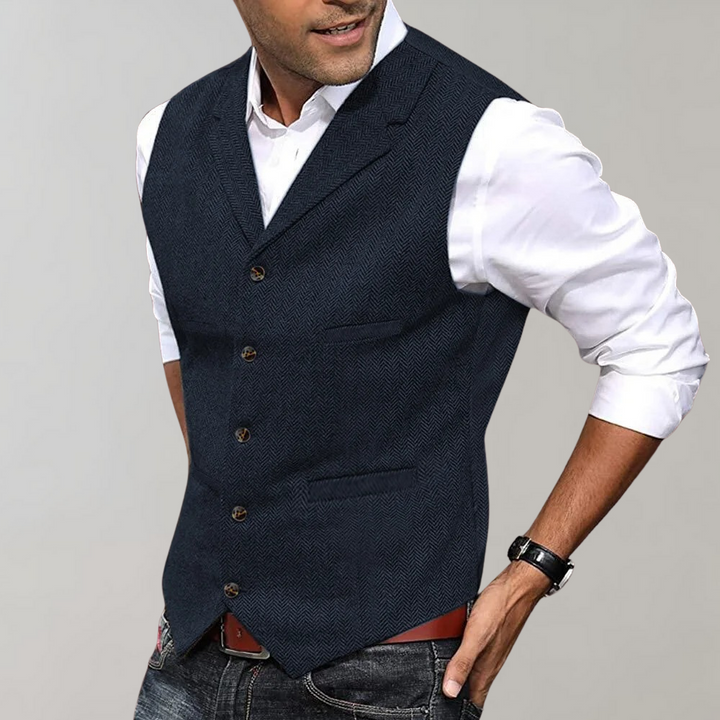 Elegant suit waistcoat for men