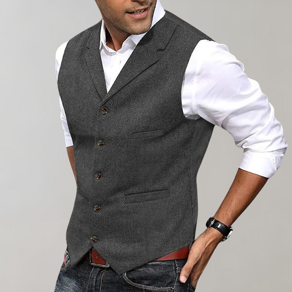 Elegant suit waistcoat for men