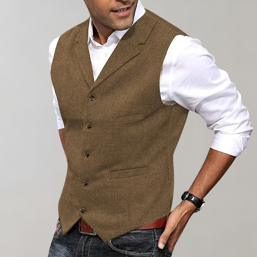 Elegant suit waistcoat for men
