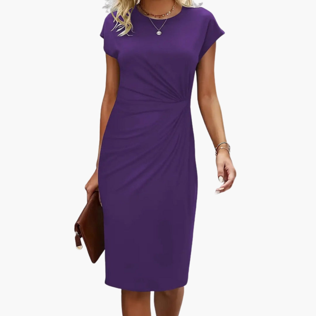 Ivy | Women's Round Neck Midi Dress