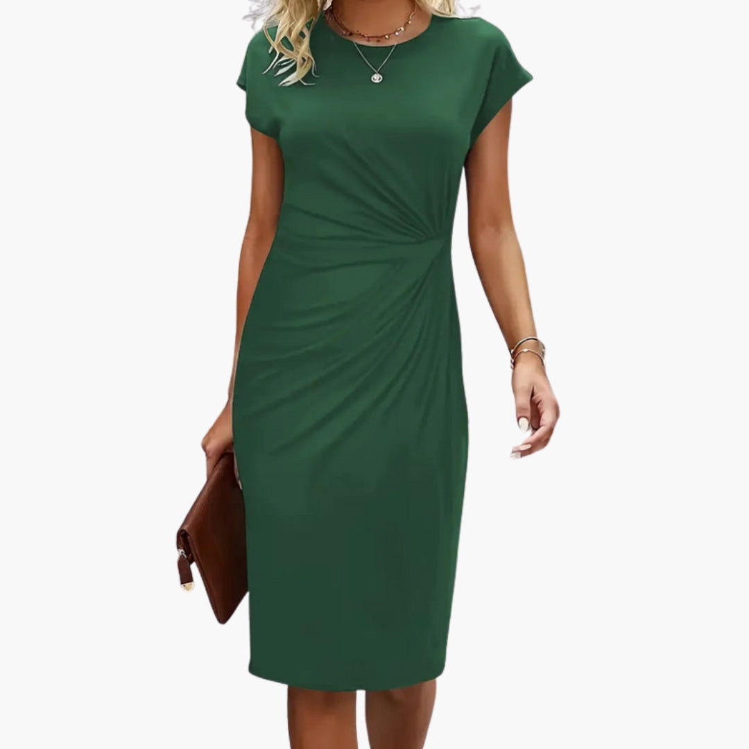 Ivy | Women's Round Neck Midi Dress