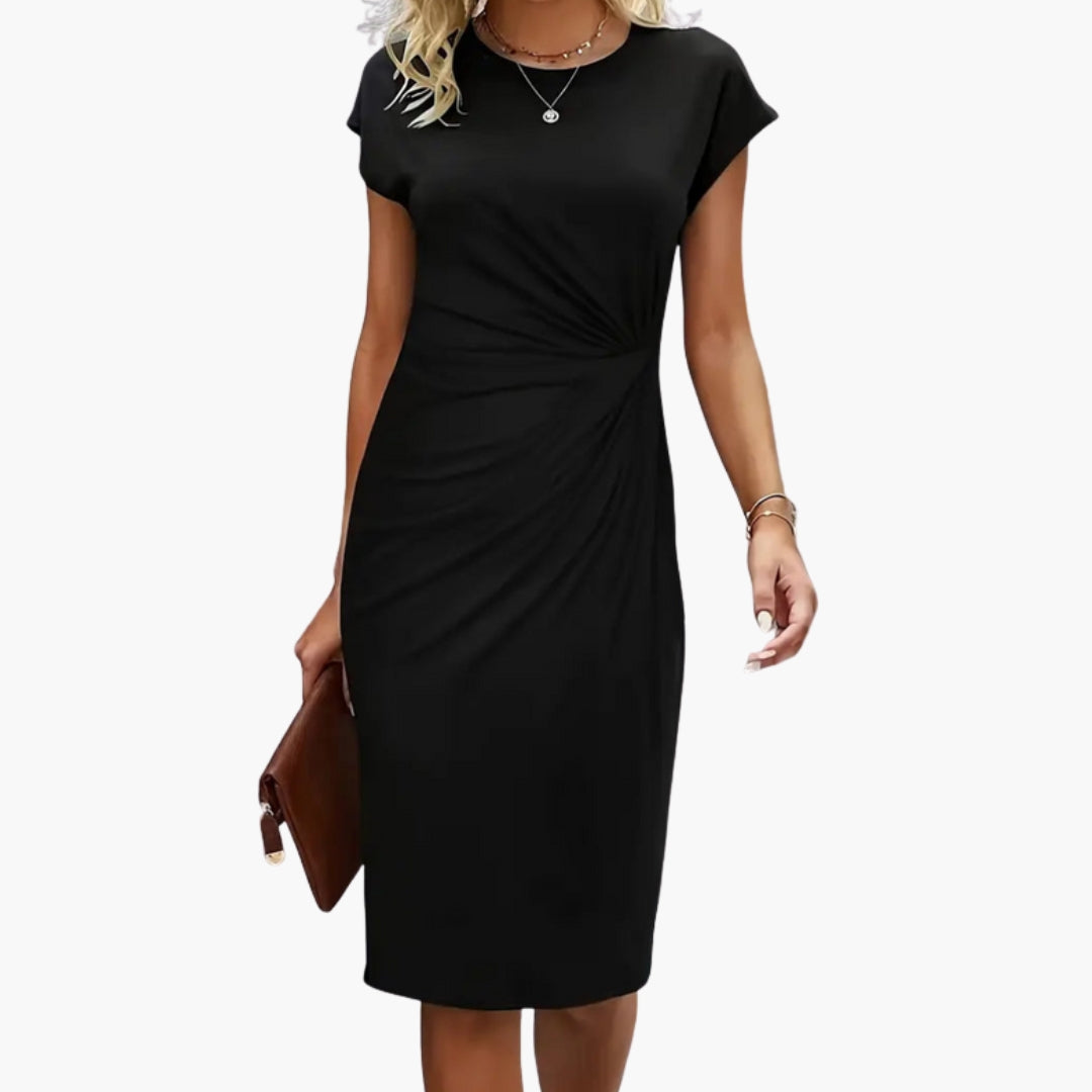 Ivy | Women's Round Neck Midi Dress