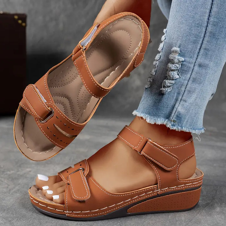 Women's Orthopedic Wedge Sandals Adjustable Strap