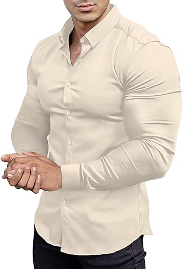 Slim-fit wrinkle-free shirt for men