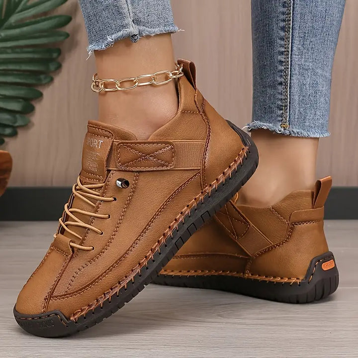 Women's Orthopedic Lace Up Sneakers Cushioned Wide Fit